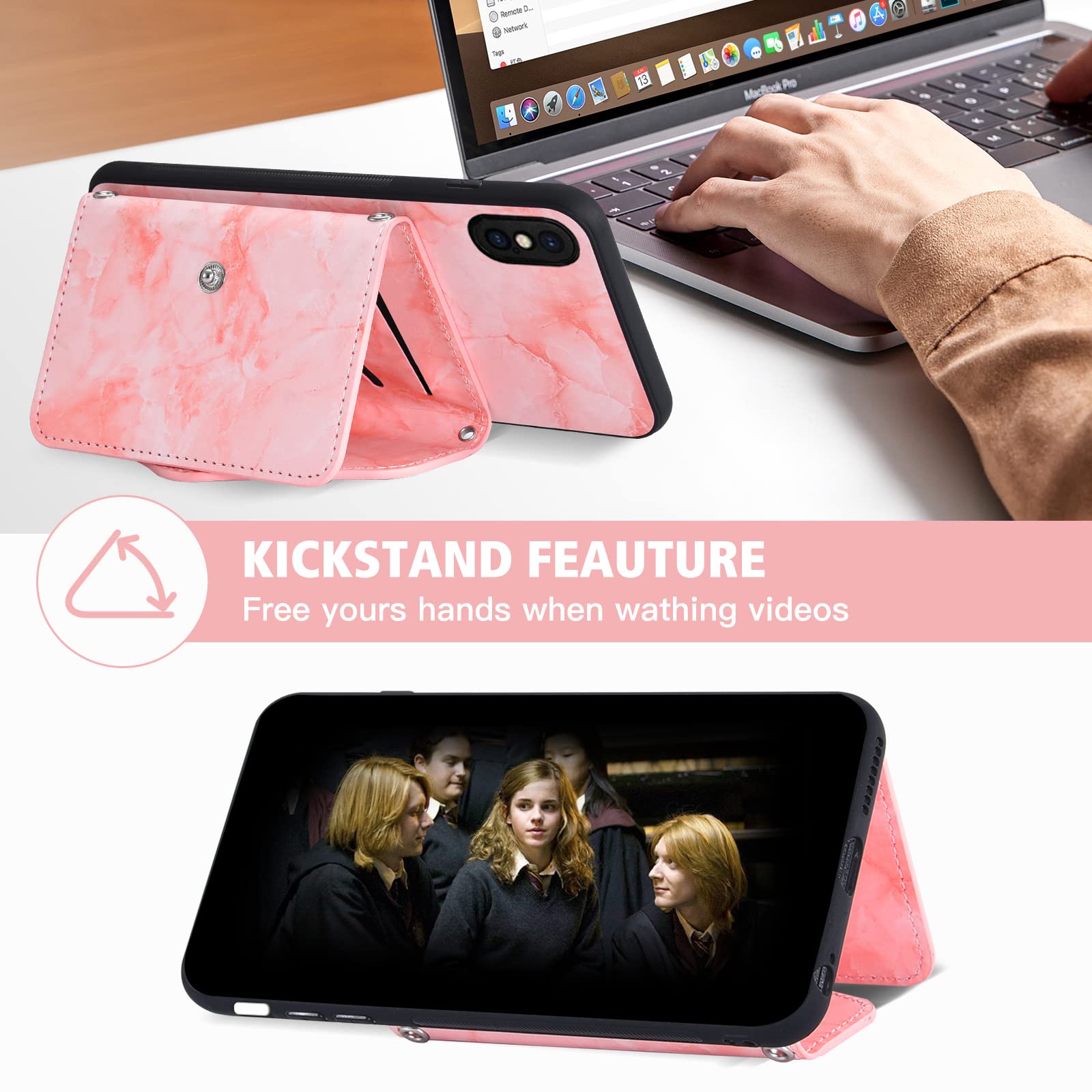 Amazon.com: Phone Case for iPhone X 10 Wallet Cover with Tempered